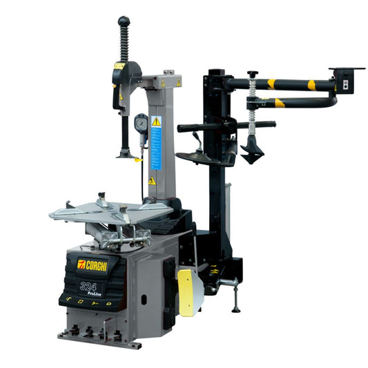 Corghi Proline 324 2V, bis 24", optionaler Hilfsarm für Runflat-Reifen