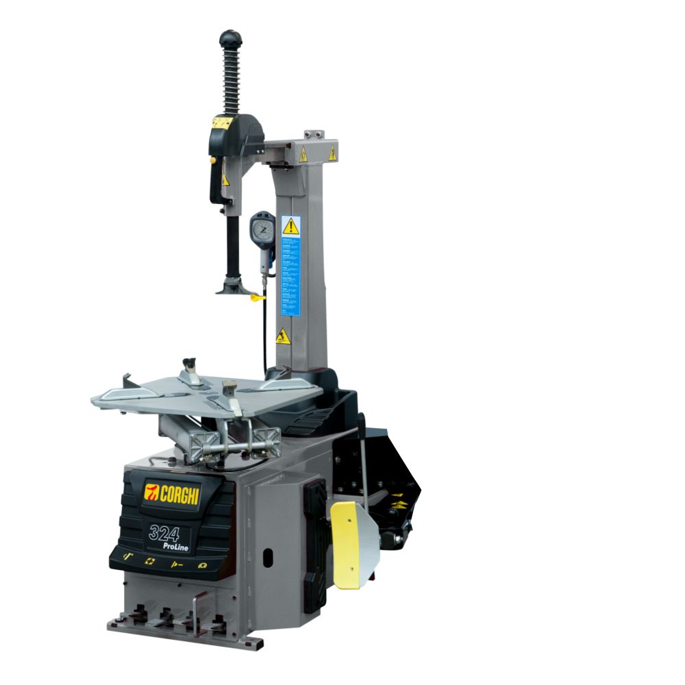 Corghi Proline 324 2V, bis 24", optionaler Hilfsarm für Runflat-Reifen